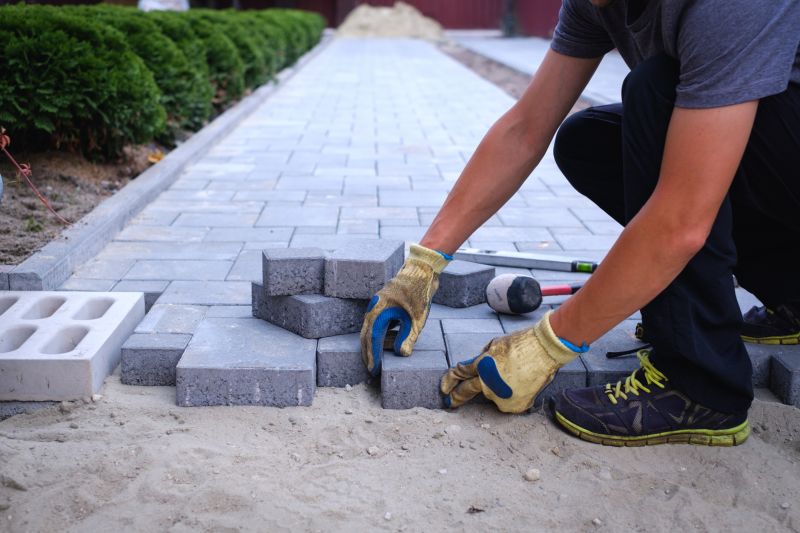 Paver Contractors at Work