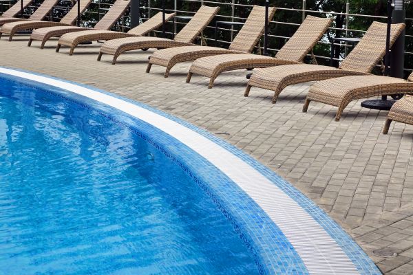 Poolside Hardscaping in Denver